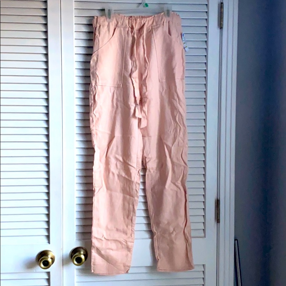 Paperback linen pant